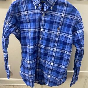 Polo by Ralph Lauren Men's Blue Plaid Shirt